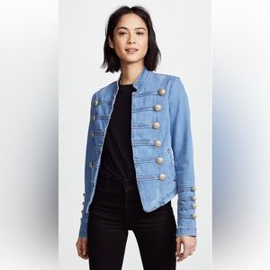 NWT｜Free People fitted military denim jacket